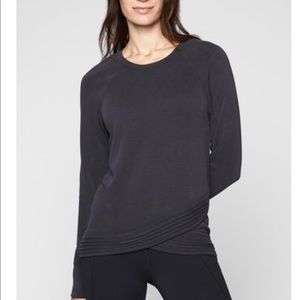 Athleta Serenity cross cross sweatshirt